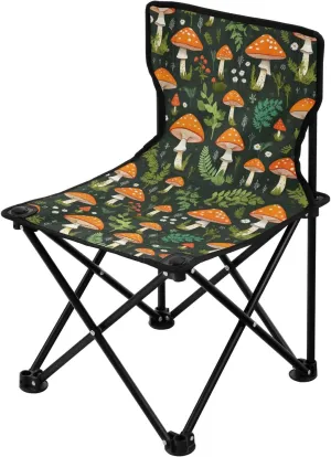 Portable Camping Chairs Mushroom Leaves Lightweight Folding Chair for Camping, Beach, Picnic, Travel and Sports with Carry Bag 20852230