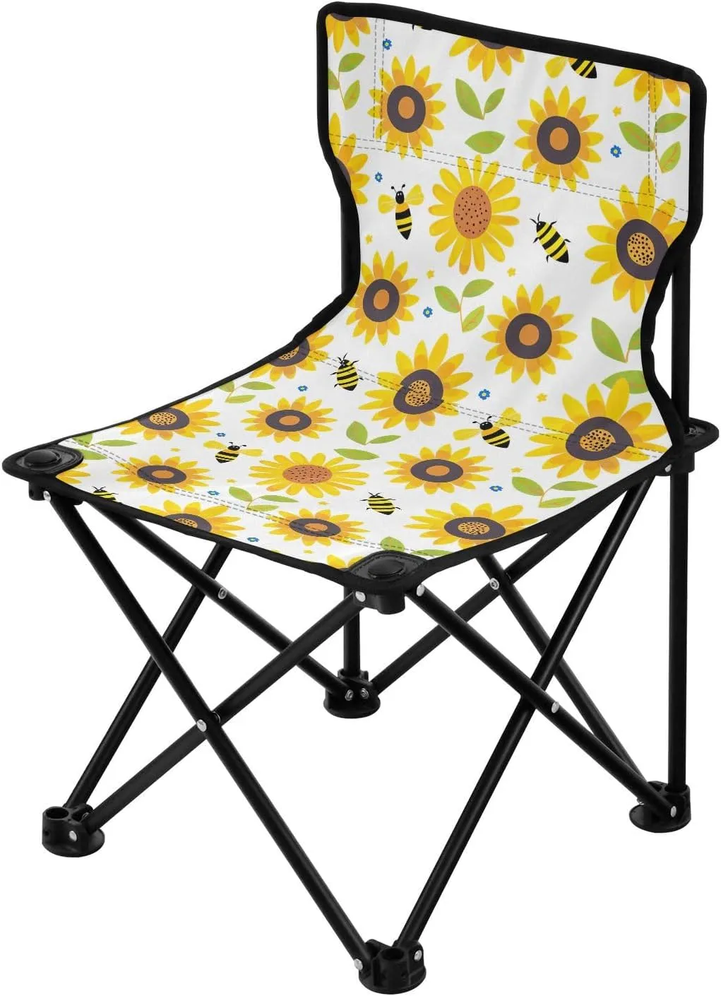 Portable Camping Chairs Sunflower Flowers Lightweight Folding Chair for Camping, Beach, Picnic, Travel and Sports with Carry Bag 20855934