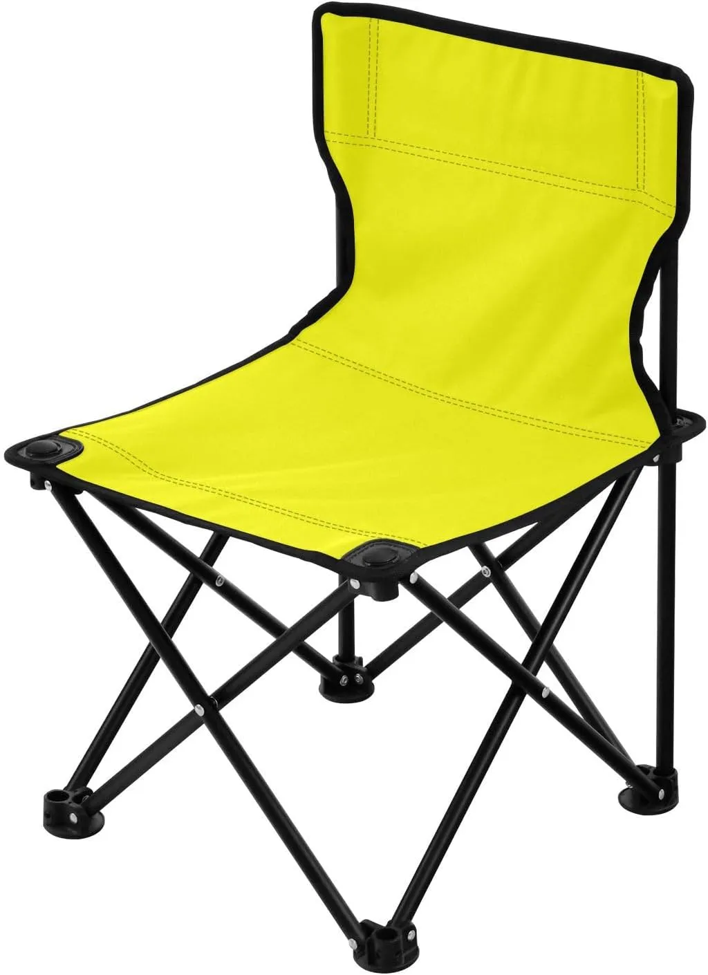 Portable Camping Chairs Yellow Lightweight Folding Chair for Camping, Beach, Picnic, Travel and Sports with Carry Bag 20809