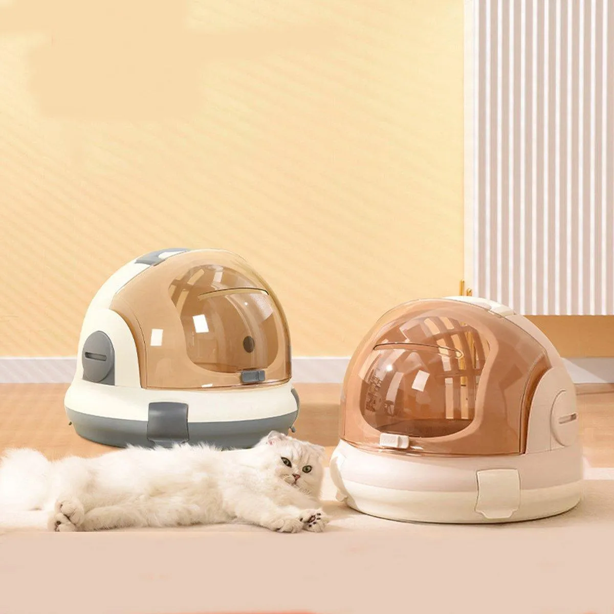 Portable Cat Carrier Space Capsule Large Capacity Aviation Travel Kitty Basket