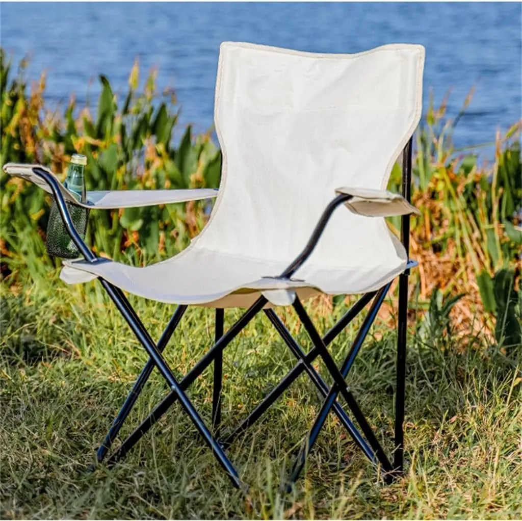 Portable Folding Chair Outdoor Folding Chair with Armrests Ultra Light Portable Camping Chair Back Recliner Leisure Chair Fishing Stool Adjustable Folding Chair