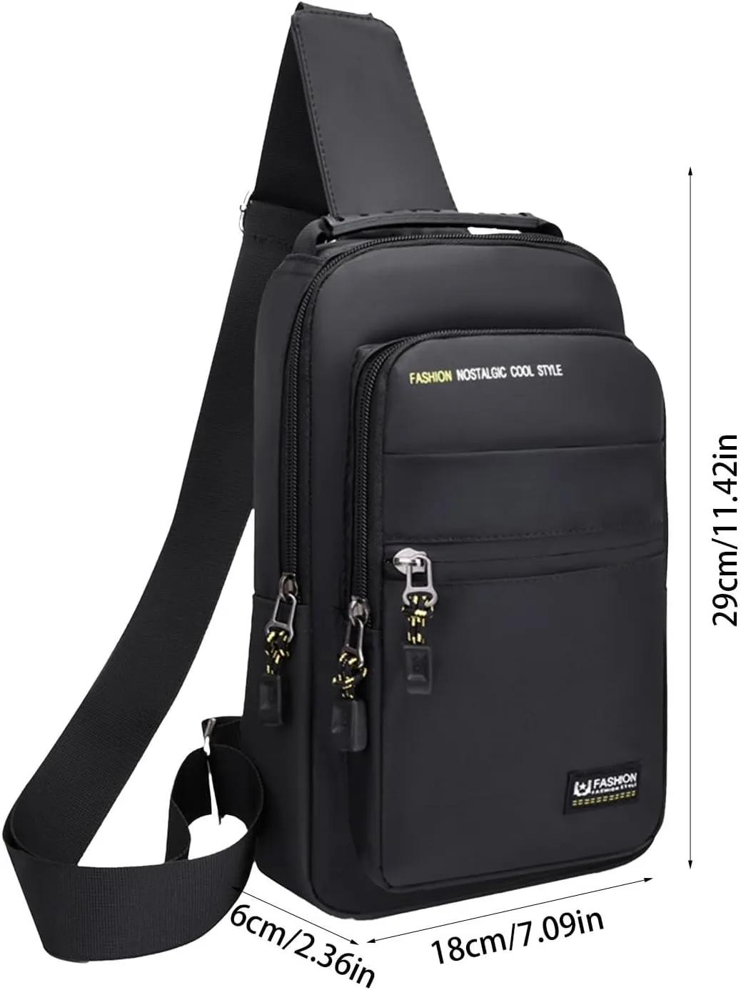 Portable Multifunctional Messenger Bag for Women, Lightweight Outdoor Sports Shoulder Bag for Travel Hiking or Walking