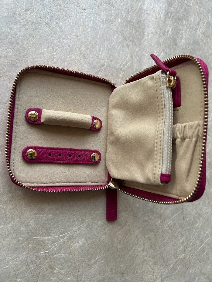 Premium Genuine Leather Jewelry Travel Case