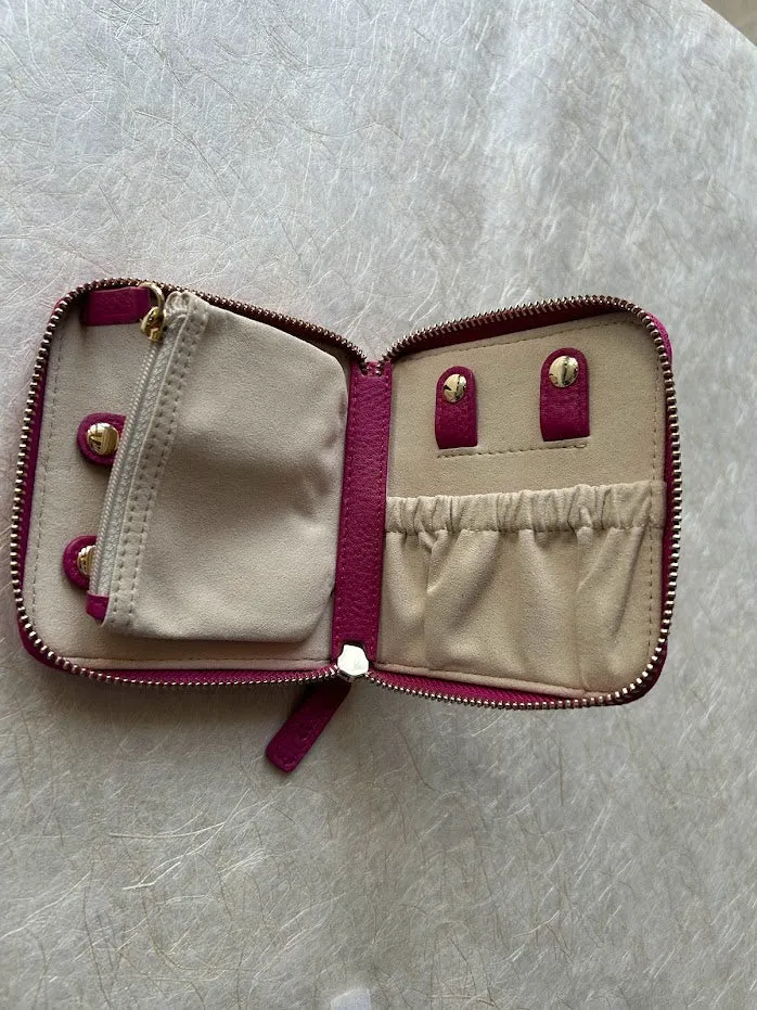 Premium Genuine Leather Jewelry Travel Case