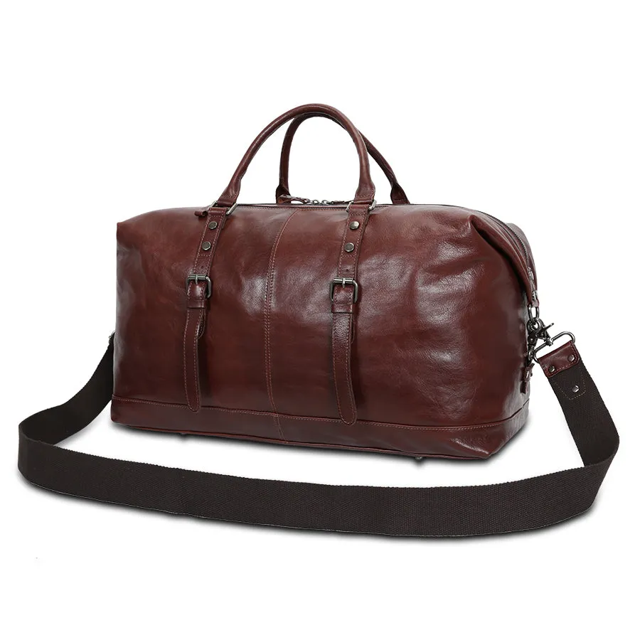 Premium Handcrafted Leather Duffel Bag -Timeless Elegance for Every Journey