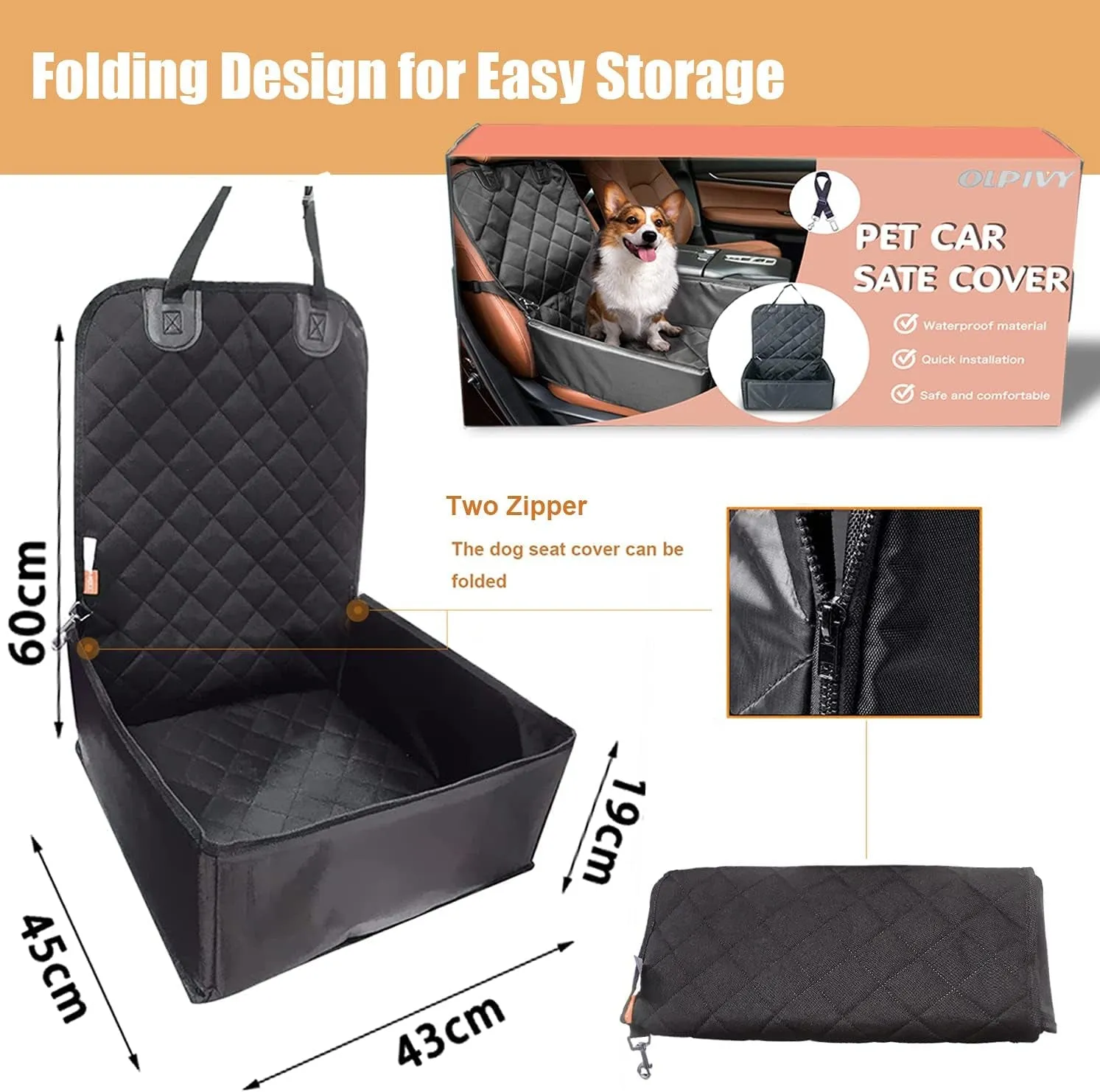Professional service Cover, Dog Efficient communication Car Waterproof. Seat