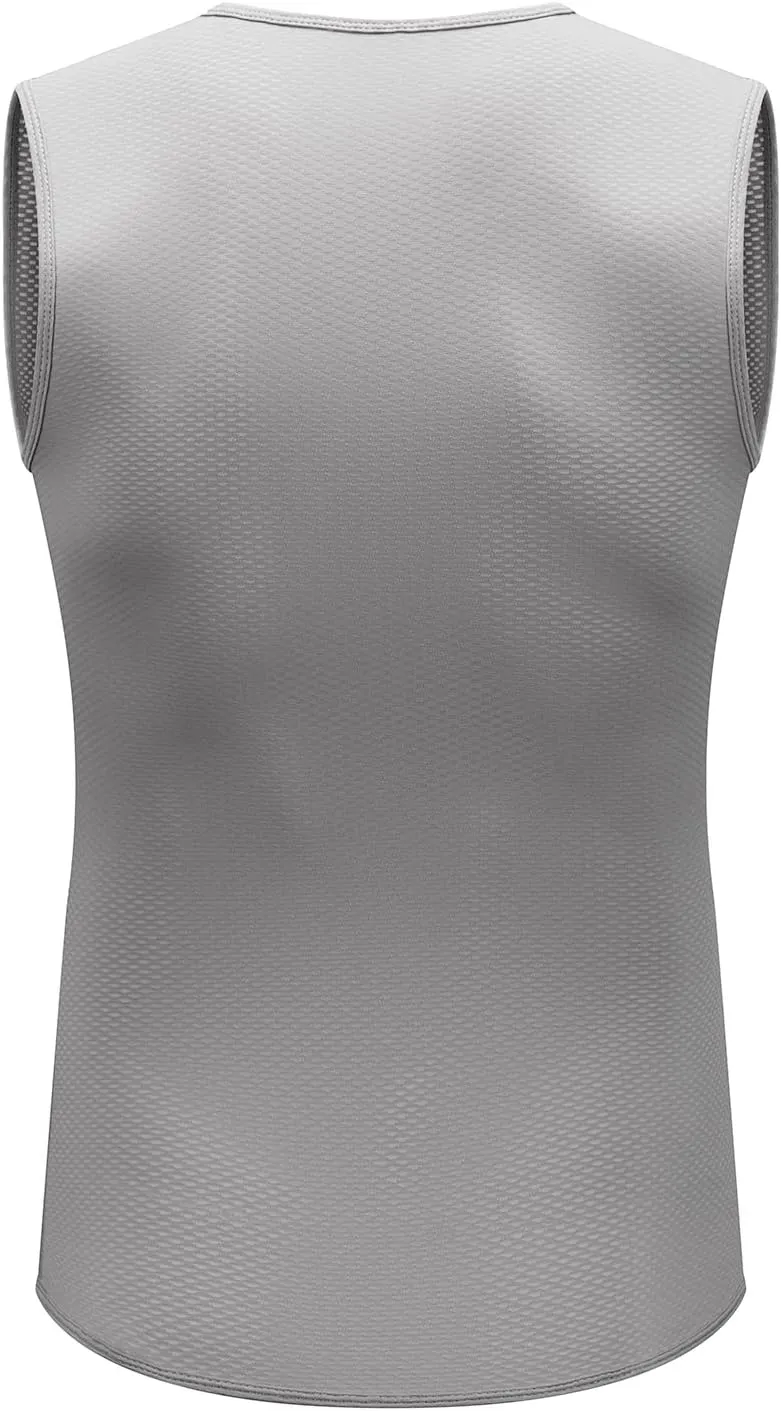 Przewalski Men’s Sleeveless Cycling Undershirt Quick Dry Bike Base Layer Vests Breathable Bicycle Jerseys Biking Tank Tops