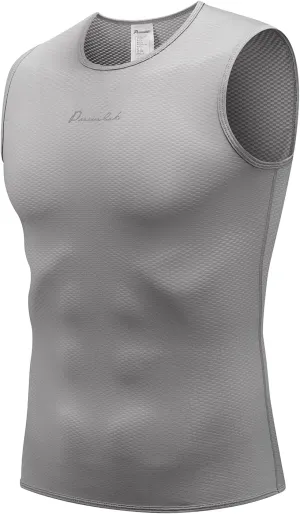 Przewalski Men’s Sleeveless Cycling Undershirt Quick Dry Bike Base Layer Vests Breathable Bicycle Jerseys Biking Tank Tops