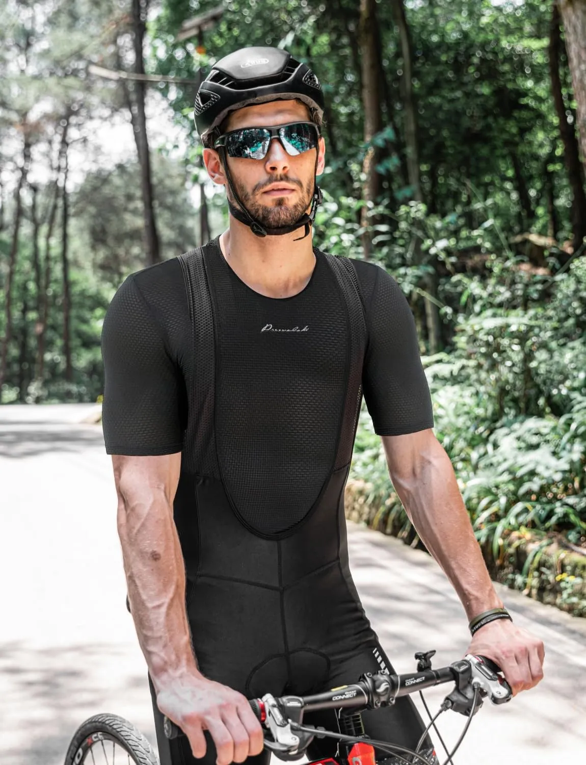Przewalski Men’s Sleeveless Cycling Undershirt Quick Dry Bike Base Layer Vests Breathable Bicycle Jerseys Biking Tank Tops