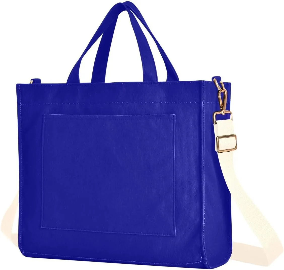 Purple Gradient Tote Purse Women, Corduroy Totes Bags for Women College Tote Bag Small Bag