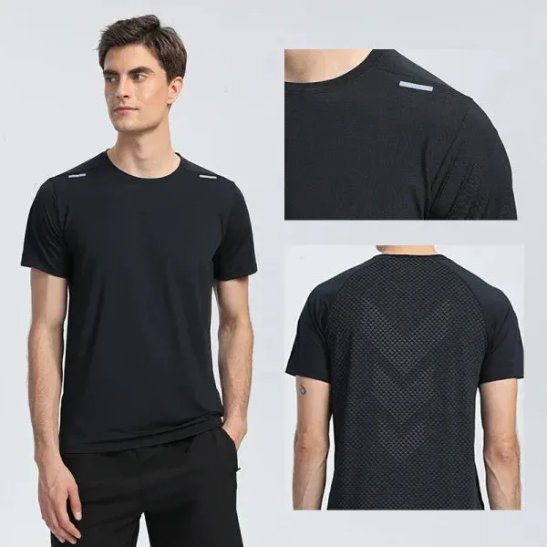 Quick Dry Men’s Running T-Shirt - Breathable Fitness Sports Top