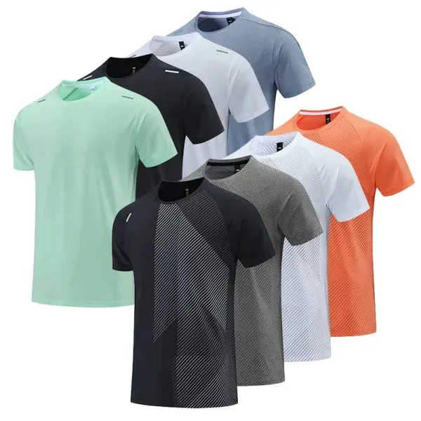 Quick Dry Men’s Running T-Shirt - Breathable Fitness Sports Top