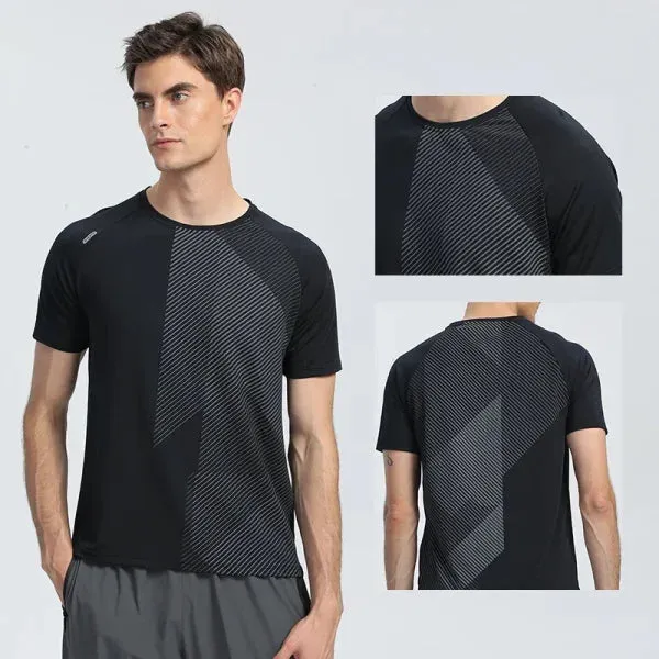 Quick Dry Men’s Running T-Shirt - Breathable Fitness Sports Top