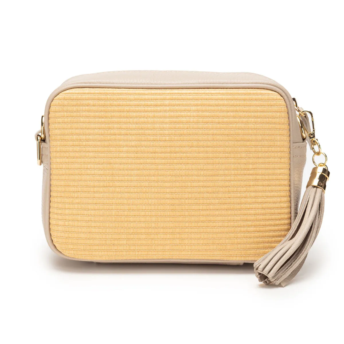Raffia Crossbody - Biscuit