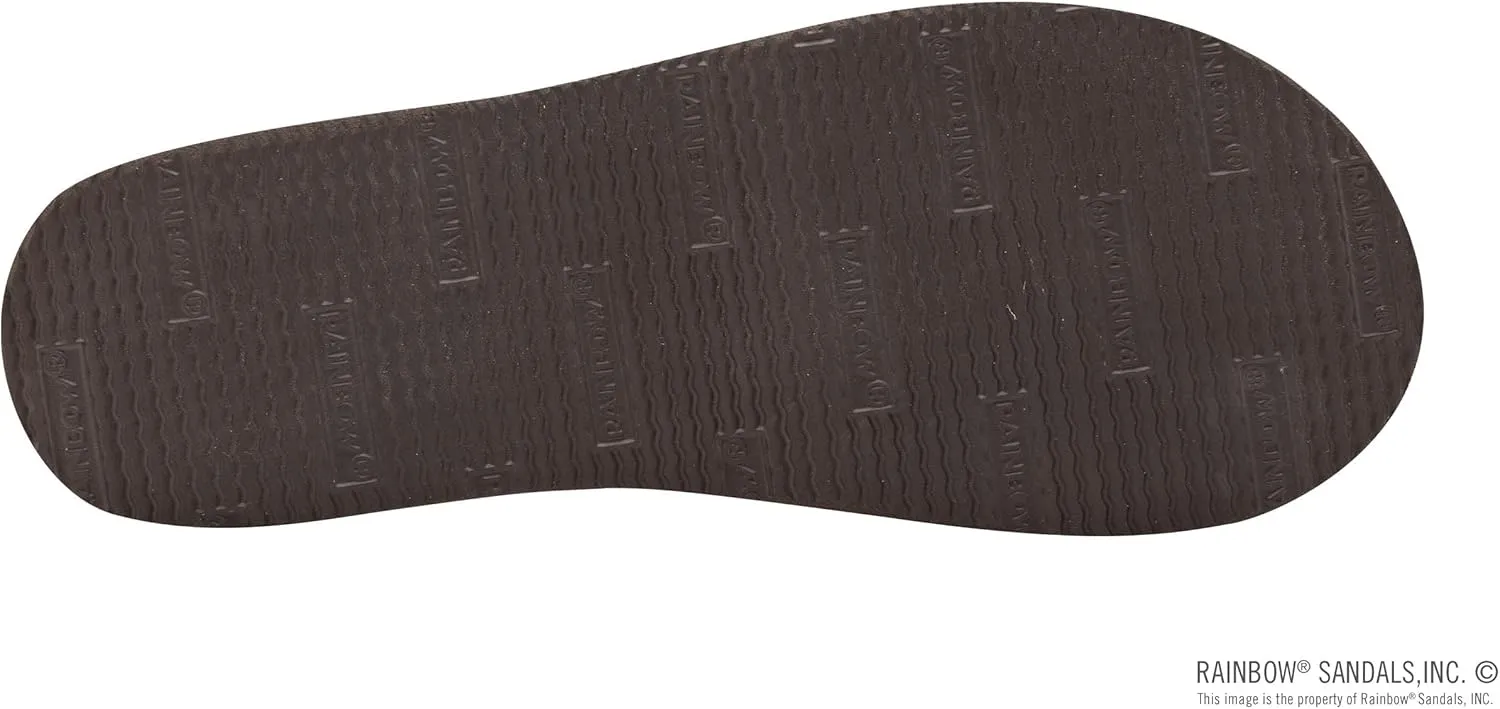 Rainbow Sandals Women's Single Layer Premier Leather w/Swarovski Crystal Narrow Strap