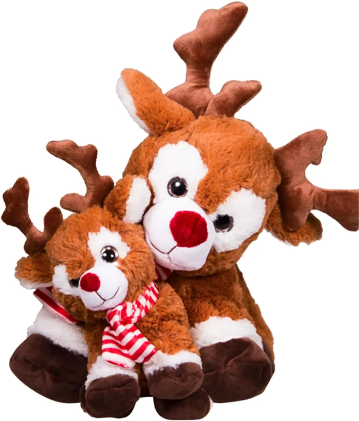 Randall The Reindeer 16 inch Adorable Soft Plush, Christmas Stuffed Animal Toy, Cozy Winter Decoration, Collectible Holiday Reindeer Gift for Toddlers and Kids
