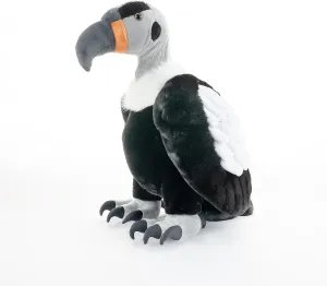 Realistic California Condor Plush - 17.5" Large Vulture Stuffed Animal, Soft & Huggable Wildlife Plush Toy for Kids & Adults