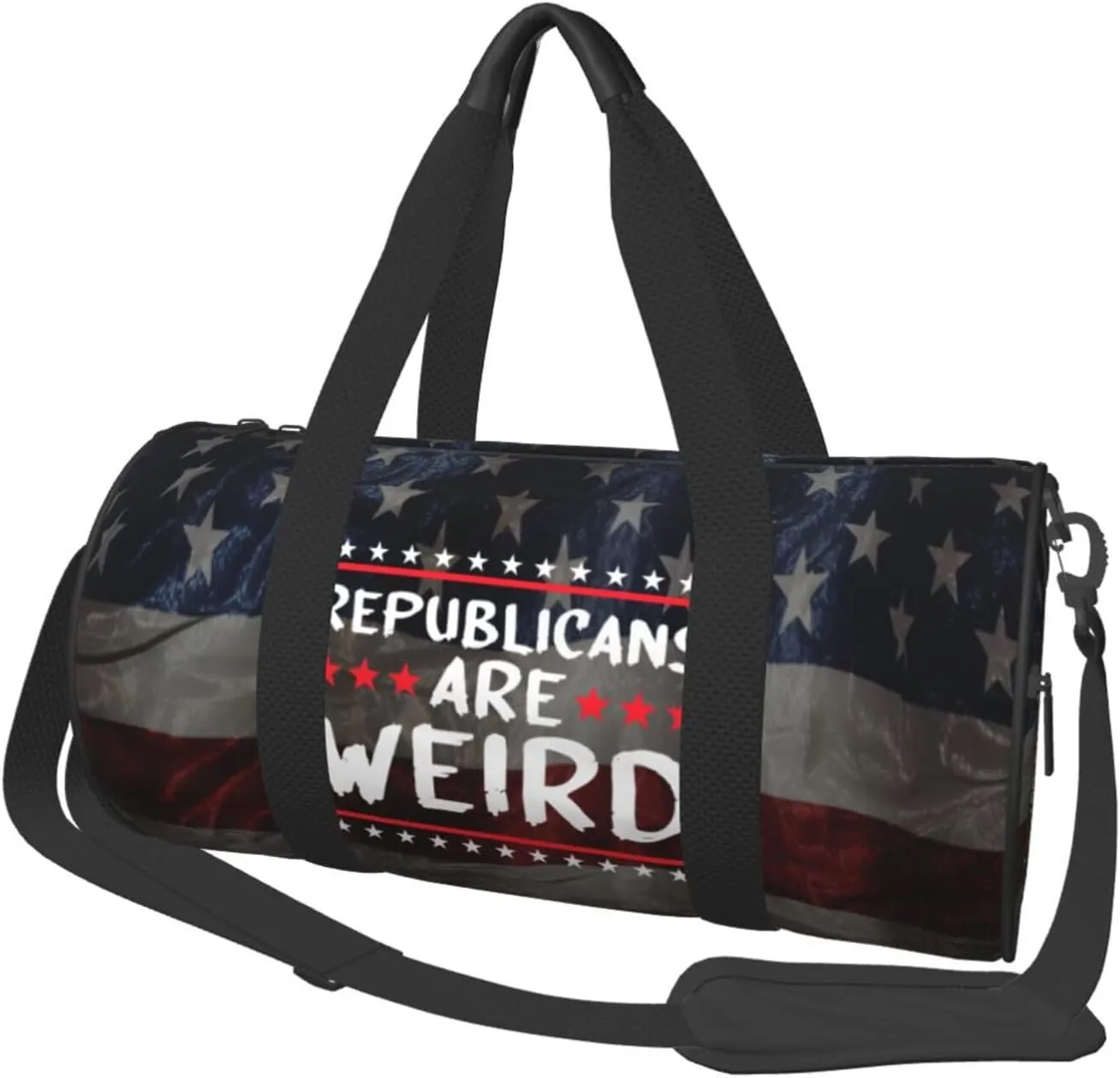 Republicans Are Weird Duffel Bag Gym Bag Travel Sports Tote Large Foldable Beach Swim Yoga1