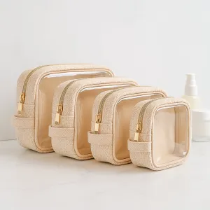 Resort Collection- Woven Cosmetic Pouches - Coastal Woven bag