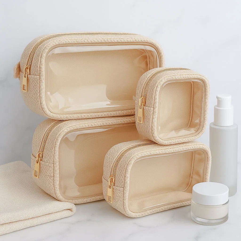 Resort Collection- Woven Cosmetic Pouches - Coastal Woven bag