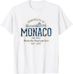 Retro Style Vintage Monaco T-Shirt