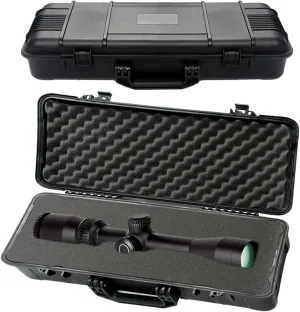 Riflescope Protective Carry Case with 3 Layers of Foam Protection | Heavy Duty Waterproof & Crushproof