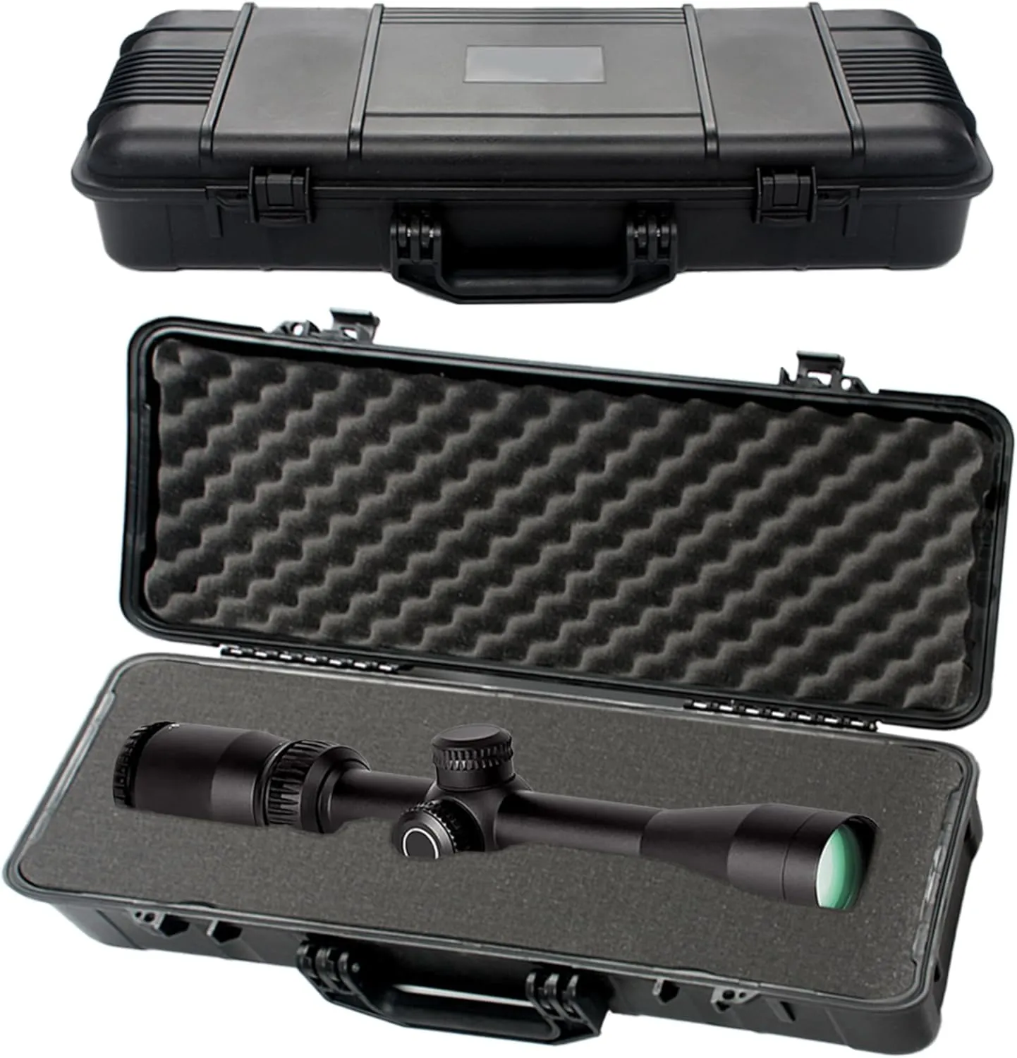 Riflescope Protective Carry Case with 3 Layers of Foam Protection | Heavy Duty Waterproof & Crushproof