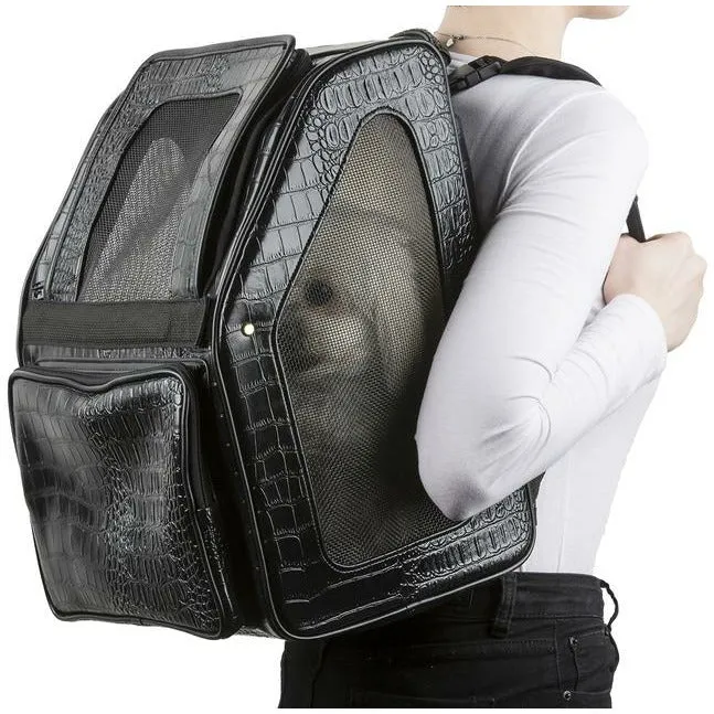 Rio Bag On Wheels - Black Croco