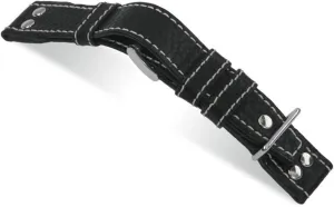 RIOS1931 Aviator - Genuine Buffalo Leather Pilot Style Watch Band with White Stitching 154x82