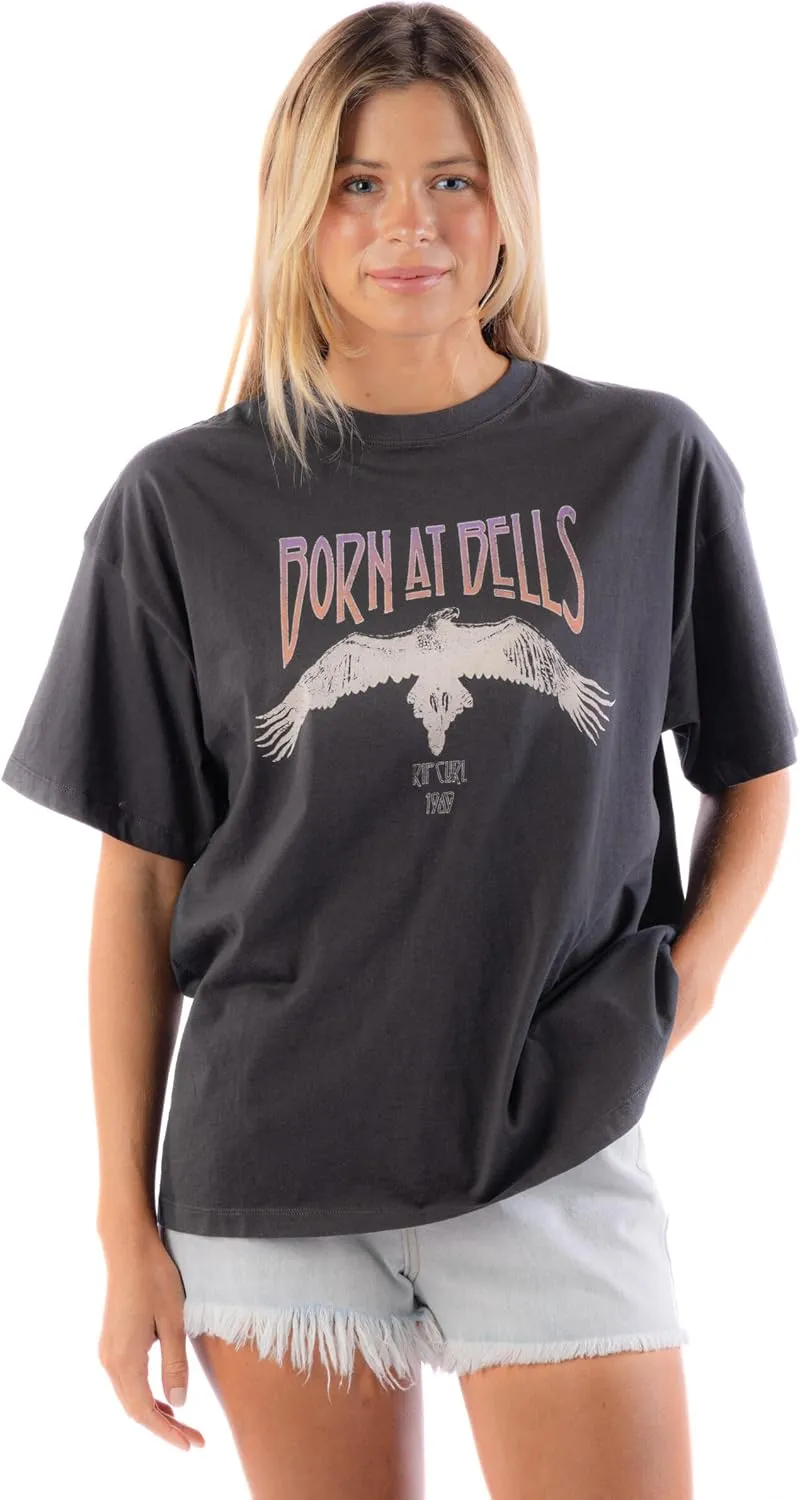 Rip Curl Women's Heritage Crew Neck Short Sleeve T-Shirt Tee