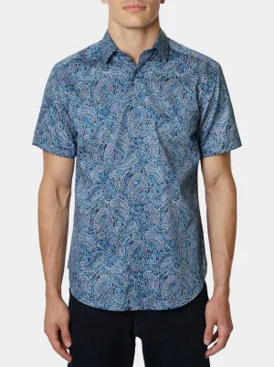 Robert Graham Men's FUSCO Short Sleeve Woven Button Down Shirt