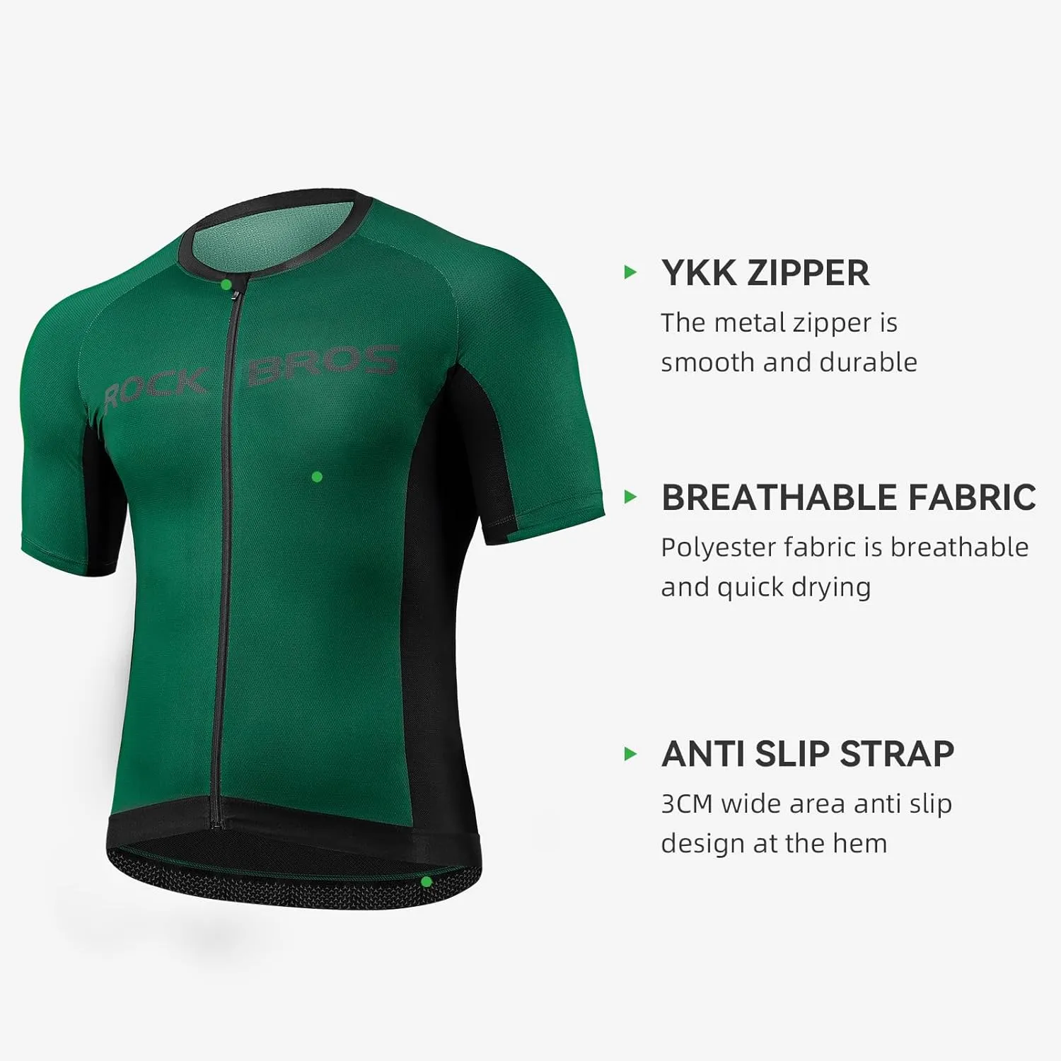 ROCKBROS Mens Cycling Jersey Short Sleeve Ultra Breathable Bike Jersey Quick Dry Mountain Bike Jersey Top Cycling Clothing