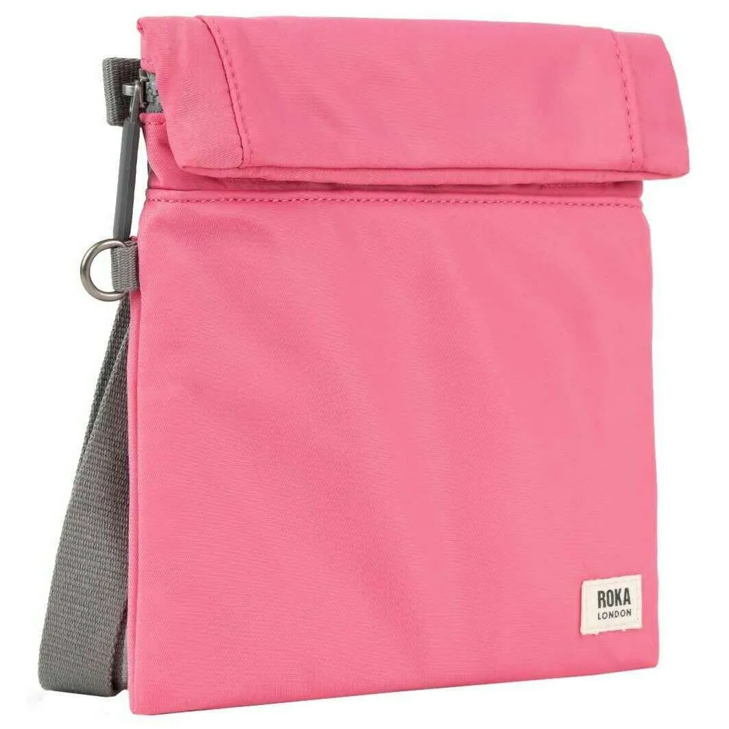 Roka Stratford Small Recycled Nylon Sling Bag - Baroque Pink
