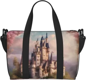 Romantic Fairy Tale Castle03 print Travel Bags Large Crossbody Bags Shoulder Bags Carry-on Spacious Bags Gym Bags
