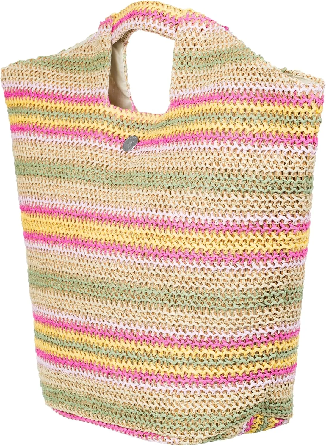 Roxy Women's Beach Tote Bag | Travel | Vacation | Straw | Lightweight | Breathable
