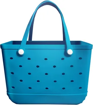Rubber Beach Tote Bag,Washable and Durable Open Rubber bag for Beach Pool Yoga Fitness