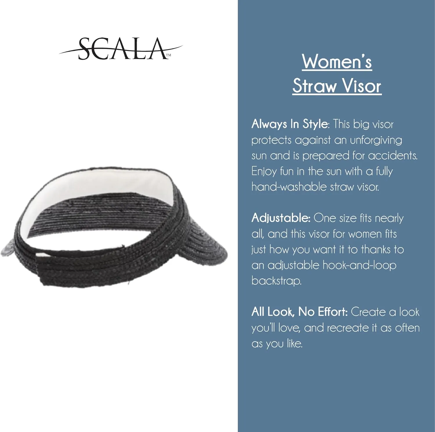 Scala Women's Sewn Braid Visor