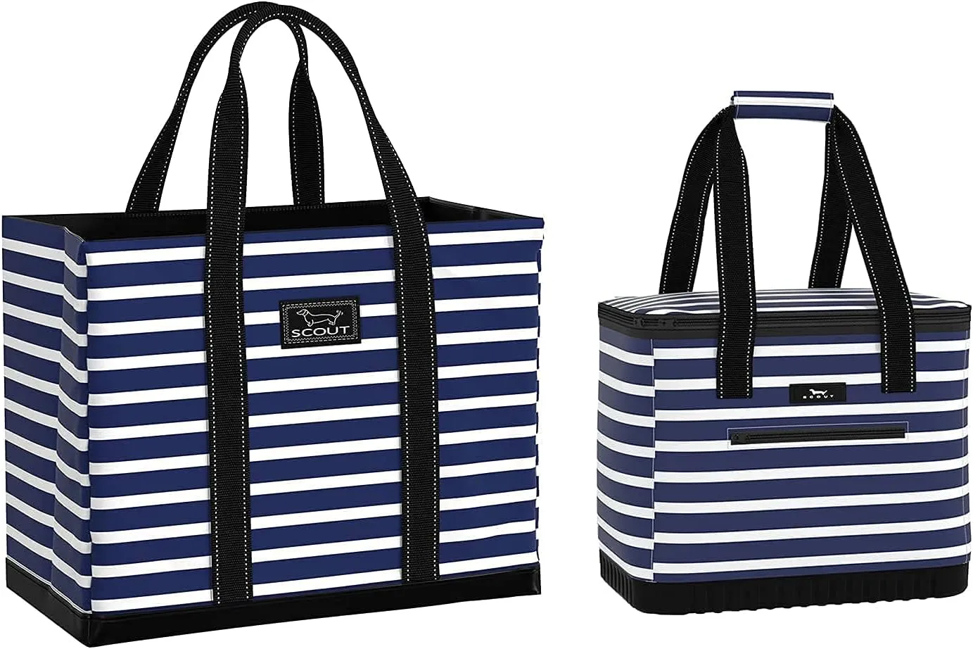 SCOUT Original Deano Tote Bag and The Stiff One Large Soft Cooler in Nantucket Navy