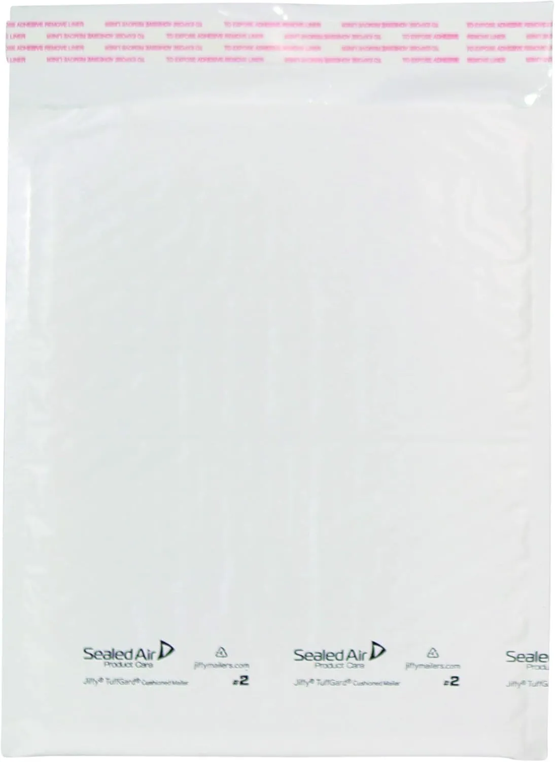 Sealed Air Jiffy TuffGard Cushioned Shipping Mailing Envelope, Case of 100, Bubble Mailer Made with BubbleWrap, #2 - 8.5" x 12", White