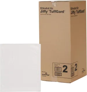 Sealed Air Jiffy TuffGard Cushioned Shipping Mailing Envelope, Case of 100, Bubble Mailer Made with BubbleWrap, #2 - 8.5" x 12", White
