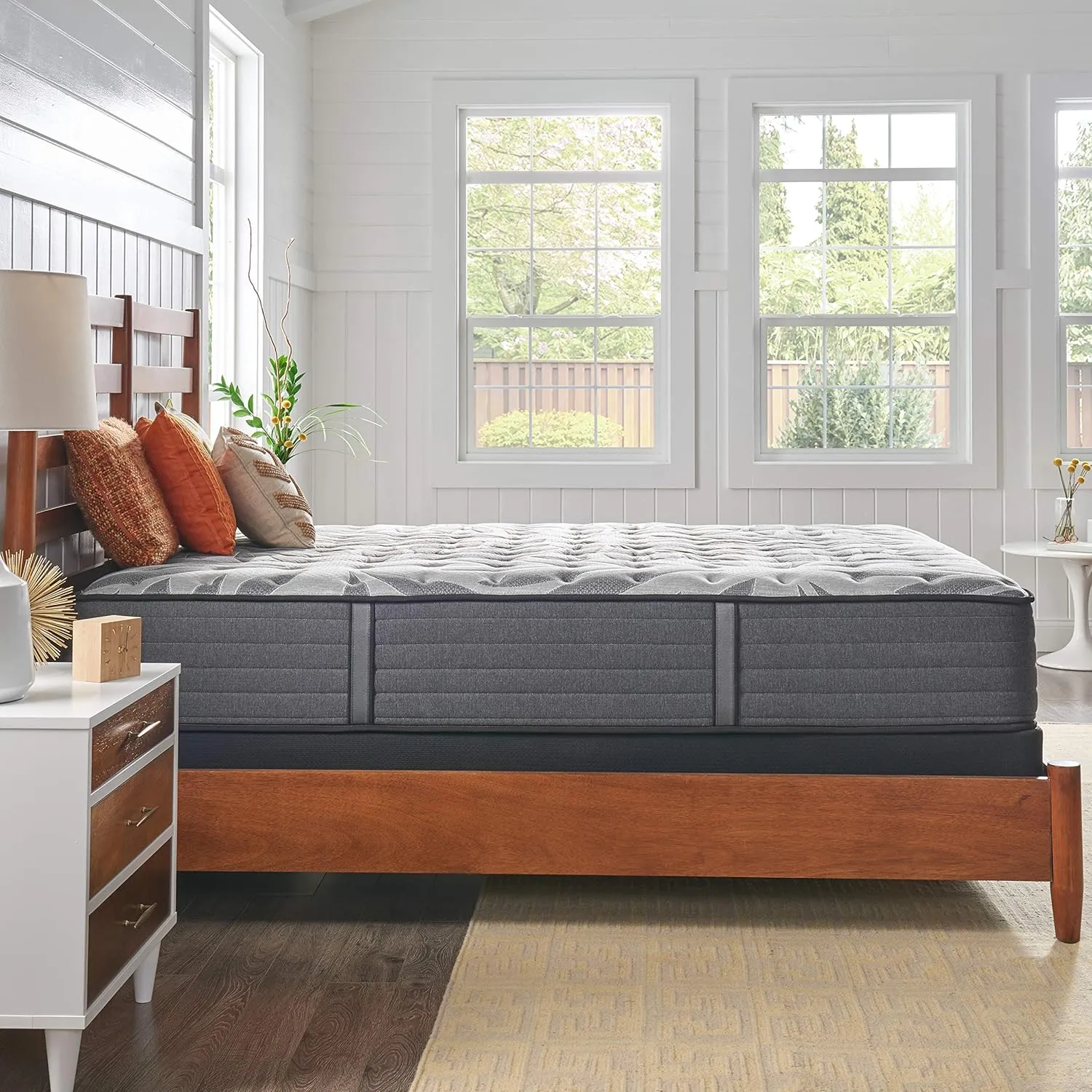 Sealy Posturepedic Plus Mattress with Surface-Guard, Tight Top 13-Inch Plush, Queen, Grey