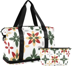 Seamless of Design Versatile Sports Travel Bag - Lasting Twill Tote, Removable Wheel & Rod Bagging, Multi-pocket Design, Complimentary Makeup Bag