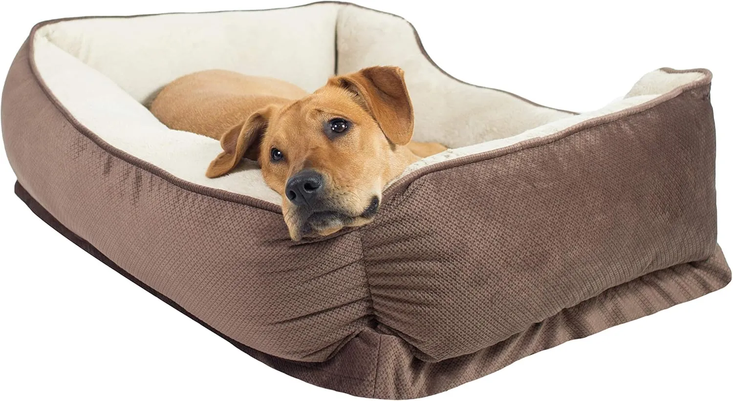 Serta Ortho Cuddler Pet Bed, Extra Large, Mocha