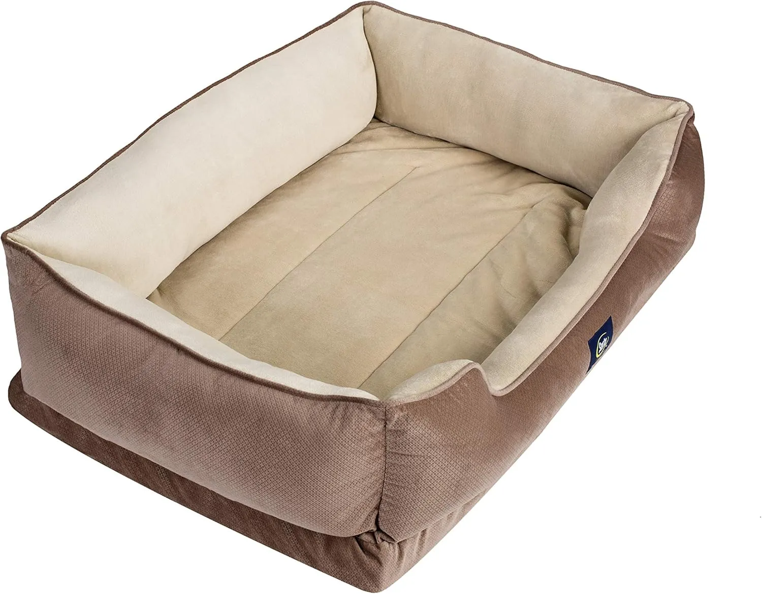 Serta Ortho Cuddler Pet Bed, Extra Large, Mocha