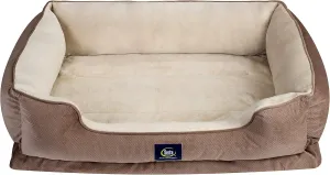 Serta Ortho Cuddler Pet Bed, Extra Large, Mocha