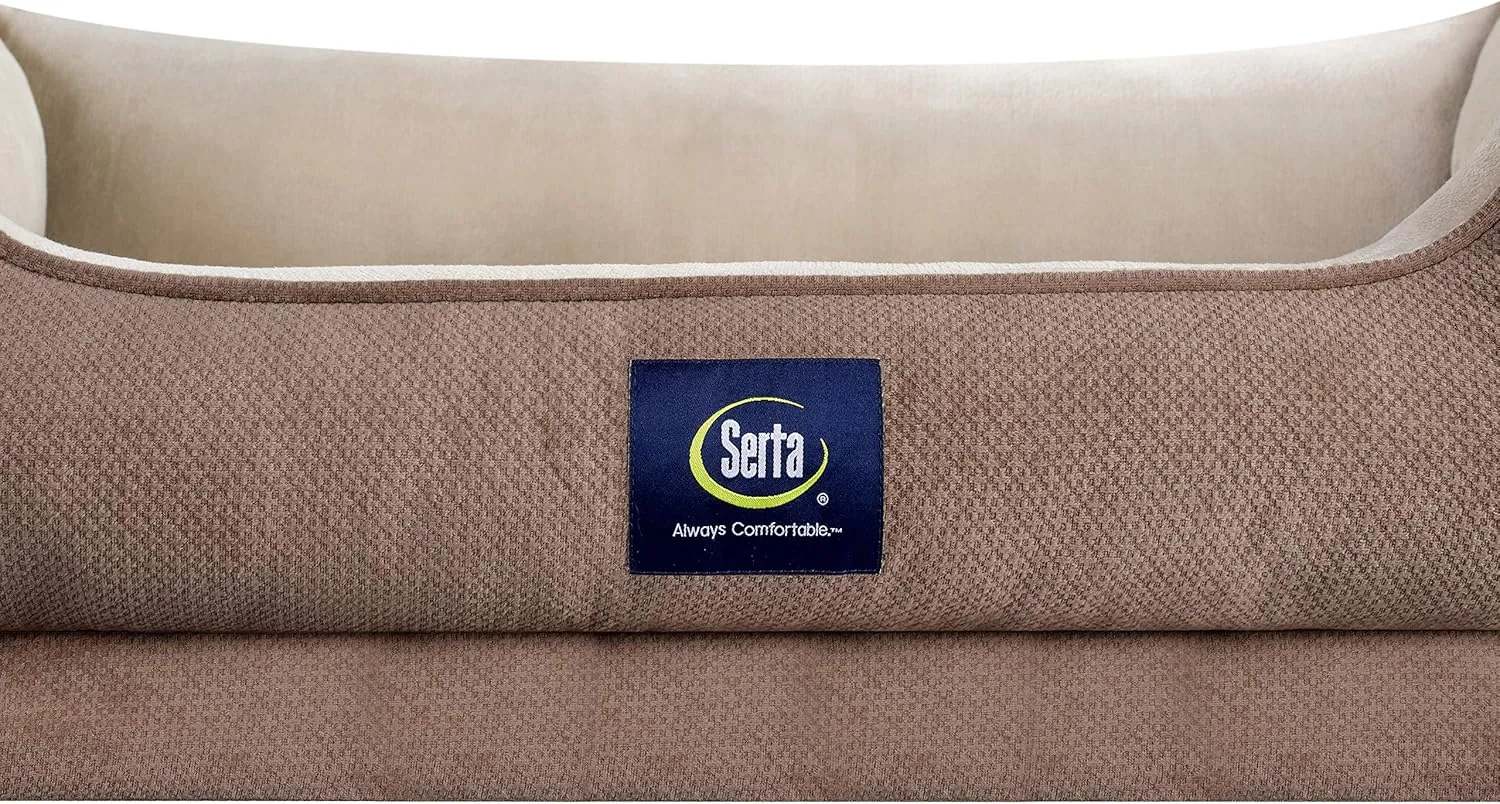 Serta Ortho Cuddler Pet Bed, Extra Large, Mocha