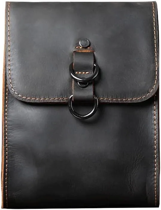 Shoulder Bag Crazy Horse Leather Crossbody Bag Cell Phone Bag Keys Bag Carrying Bag