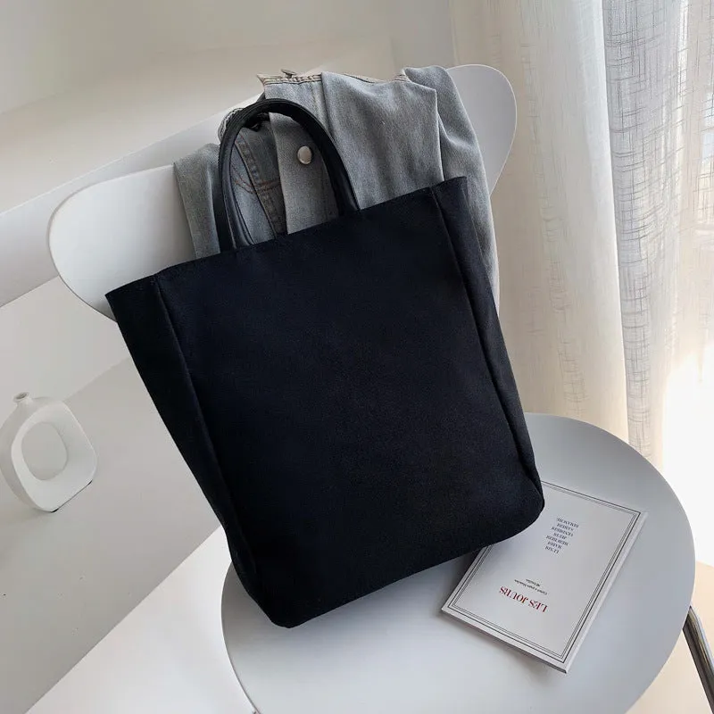 Simple Canvas Female Temperament White-collar Worker Handbags