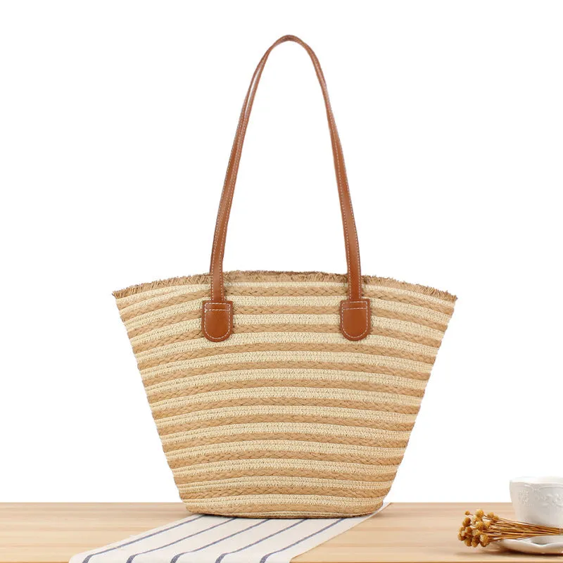 Simple Large Capacity Outing Commuter Seaside Shoulder Bags