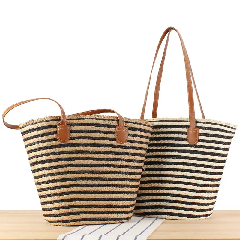 Simple Large Capacity Outing Commuter Seaside Shoulder Bags